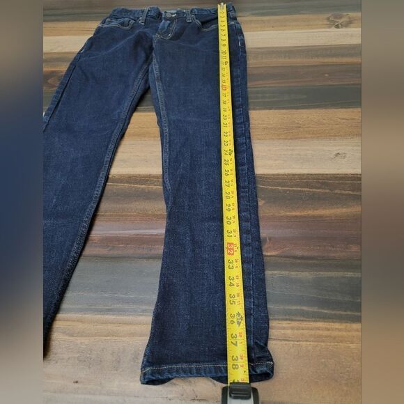 Old Navy Denim Skinny Build in Tough Build in Flex Dark Blue Jeans Size 31x32 - Picture 3 of 8